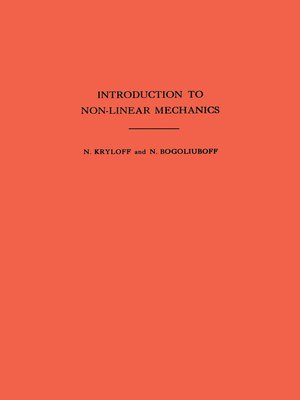 cover image of Introduction to Non-Linear Mechanics